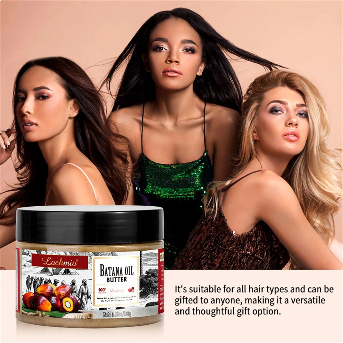 Natural Batana Butter for Hair Get Fuller, Thicker, Healthier Hydrating and Nourishing Conditioner，Hair Silk Silk Nutrition Mask