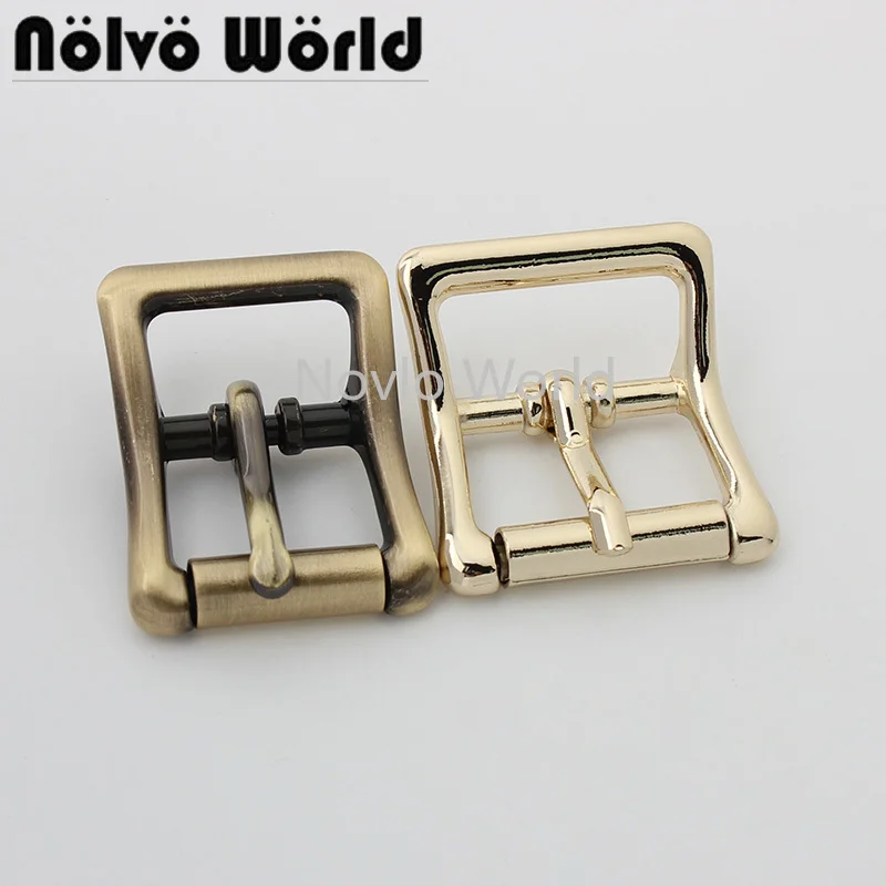 10-50pcs 3colors 21mm 25mm brush antique alloy pin buckle for purse and bags belt straps adjusted buckles bag hardware