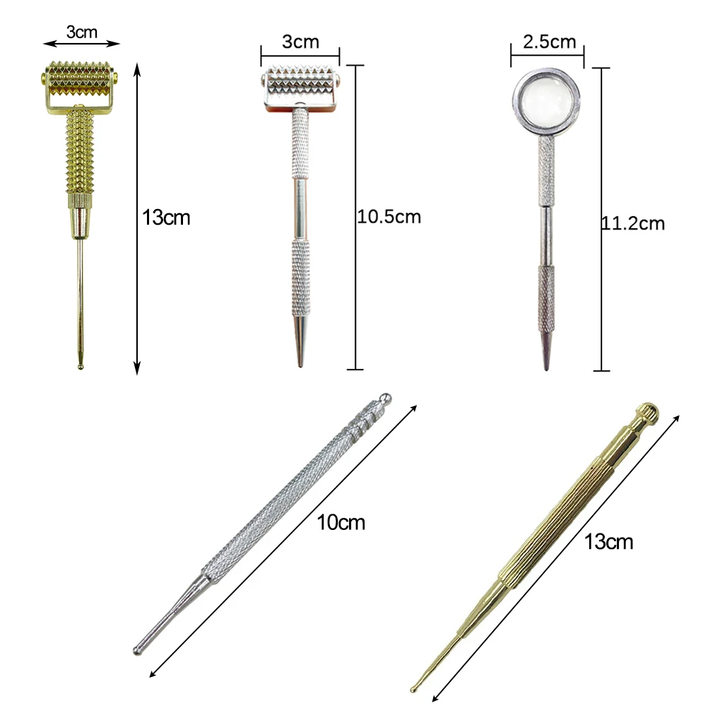 Retractable Acupuncture Point Probe Ear Massage Brass Pen Massage Needle Detection Deep Tissue Auriculotherapy Ear Care Tool