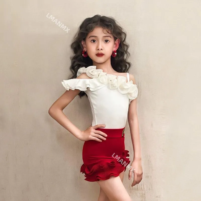 Zomer Latin danskostuums, dagelijkse optredens voor dames, danstraining, jarreteltopjes voor kinderen, rokken