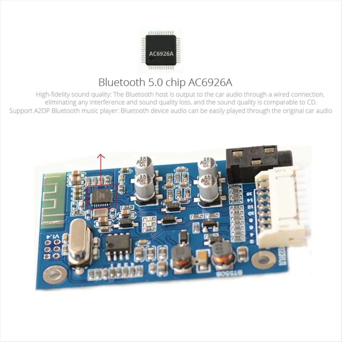 【3C Parts】 Car Bluetooth 5.0 AUX Handsfree 8 Pin Adapter A2DP Music Audio Cable for A3 8L 8P A4 B5-B7 A6 4B A8 4D