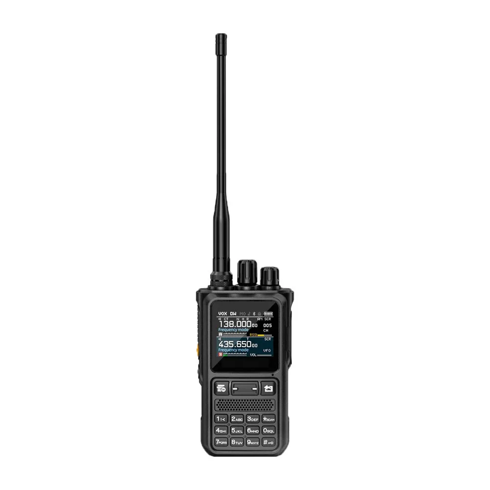 UV110D Walkie Talkie, 5-10W High Power 4000mAh Portable Two Way Radio, 256CH LCD Display, BT APP Program for Camping