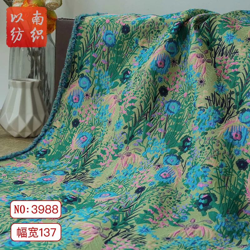 

Autumn Winter Decorative Jacquard Fabric for Carpet Sofa Blanket Makeup Bag Design Cloth Diy By The Meter Sewing Material