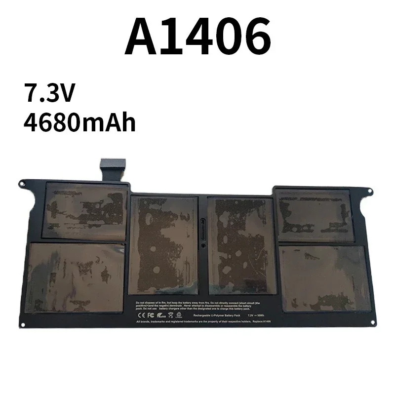 SWZY  A1406 7.3V 35Wh A1495 A1375 Replacement Laptop Batttery For Macbook 11 Inch Version Mid 2011 2012