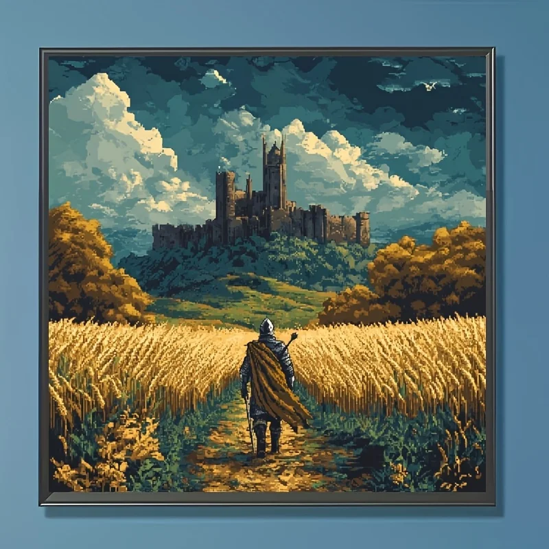 

500/1024PCS Jigsaw Puzzles Knight's Homecoming Journey Puzzle Suitable for Beginners Gift Toys for Leisure and Entertainment