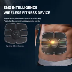 EMS Fitness Abdominal Device Rechargeable Sports Abdominal Consolidator Slimming Belly Muscle and Abdominal Muscle Patch