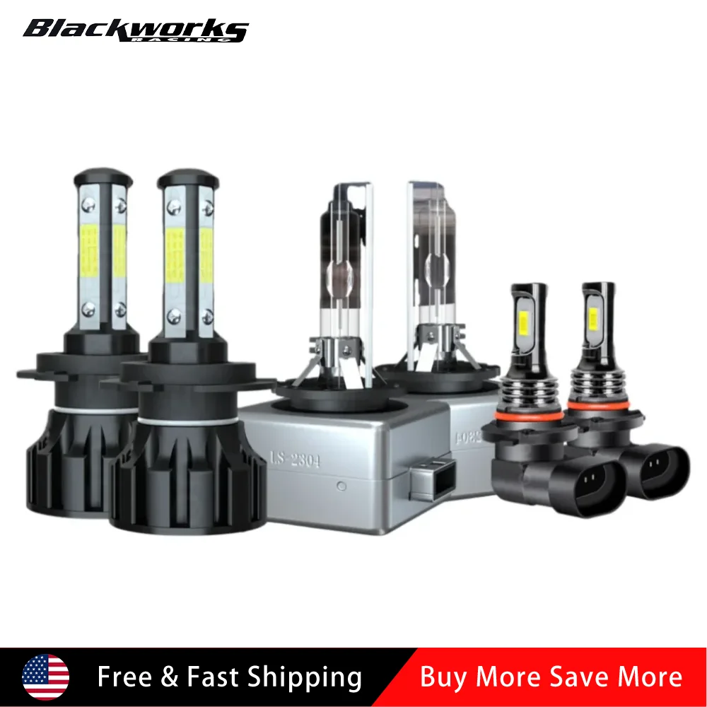 

Высококачественные светодиодные лампы для фар (6 шт.) с дальним и ближним светом + светодиодные противотуманные фары для Cadillac Escalade 2007-2008 годов