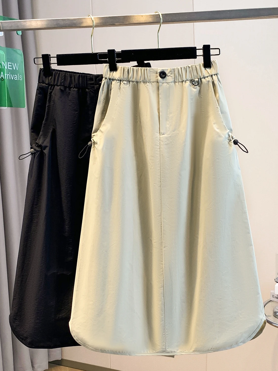 

Юбка А-силуэта с высокой талией для женщин больших размеров, в корейском рабочем стиле, облегающая, ретро, с эффектом утяжки, для повседневной носки