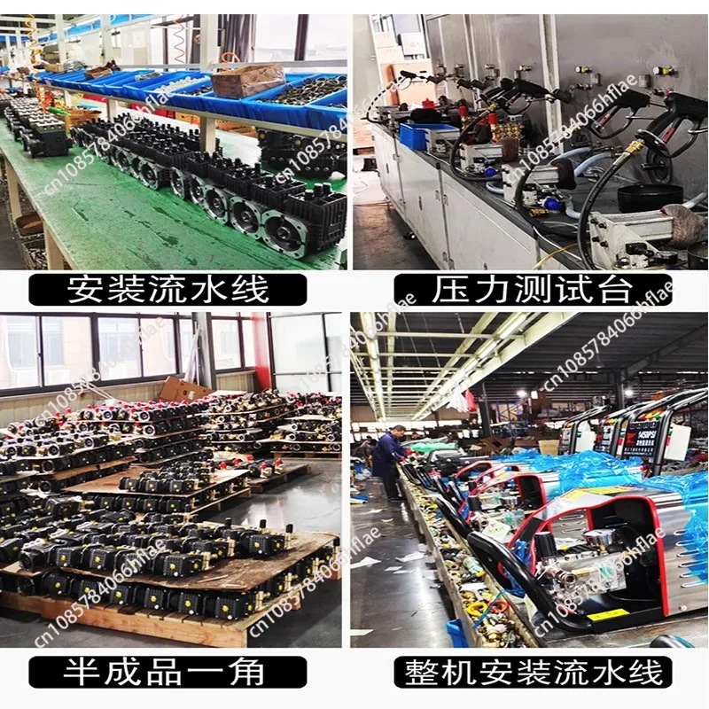 Triplex Plunger Pump Head Assembly, High Pressure Washer Brass Pump for Car Washing, Humidification & Mist Dust Removal