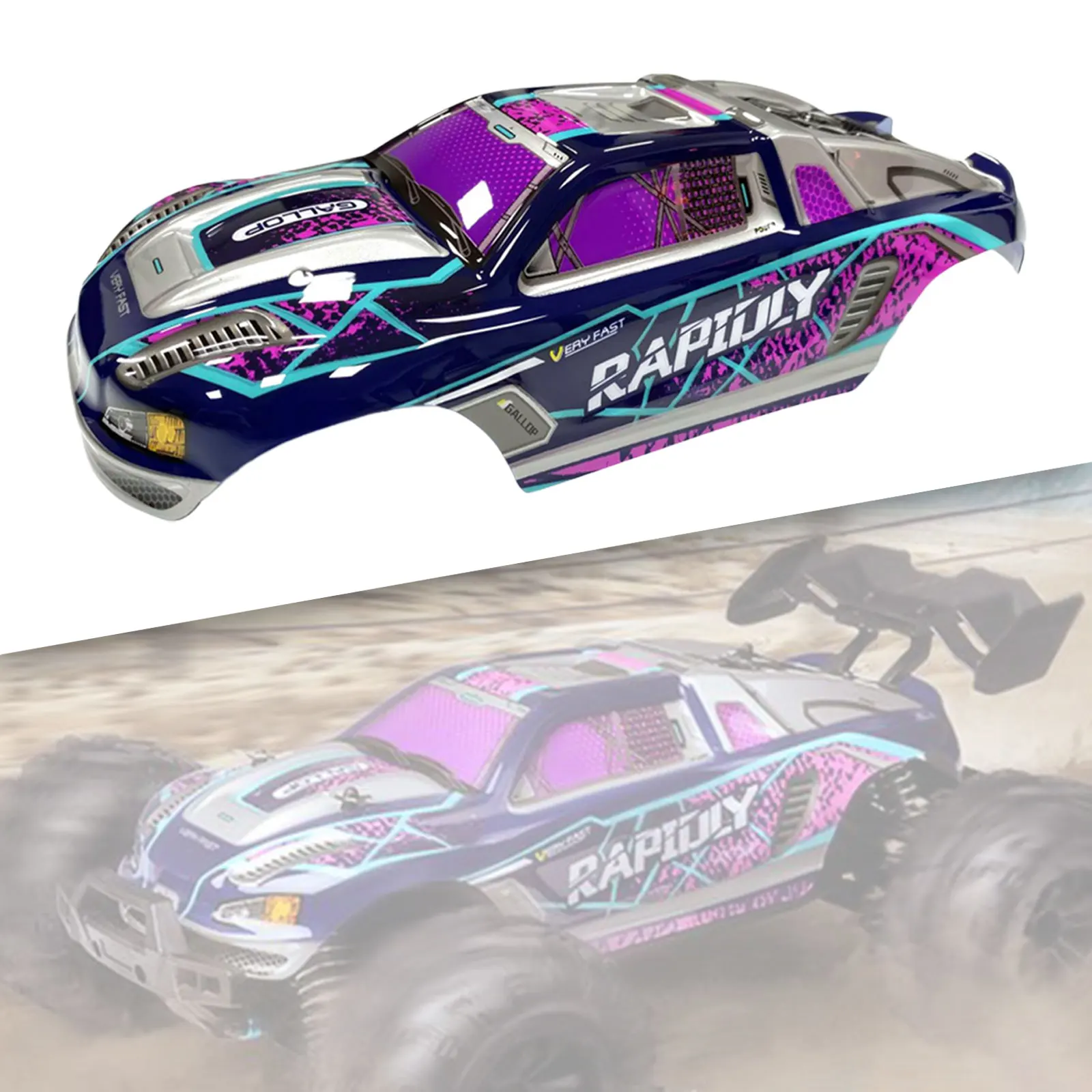 1:16 RC Car Body Shell Remote Control Car Original Upgraded Edition Accessory Sturdy Replace for 16101 16102 RC Car Replace Part — zdjęcie 3