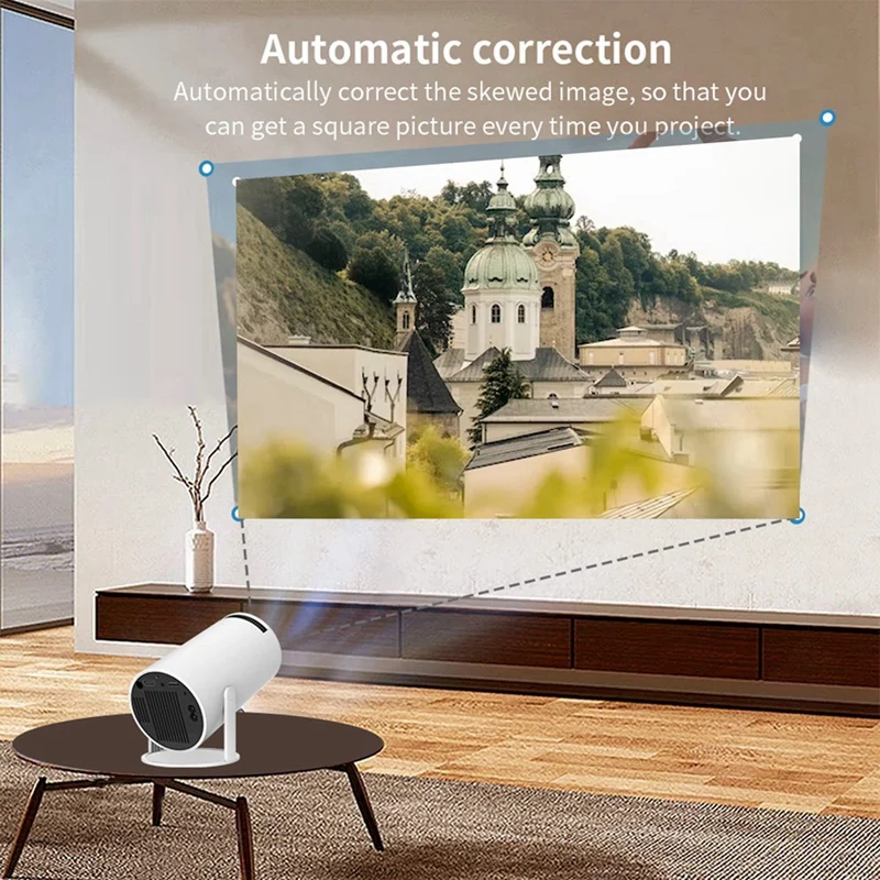 Portable LED Projector Android 11 Support 2.4G&5G WIFI Wireless Connection Home Cinema Outdoor Portable Projetor US Plug