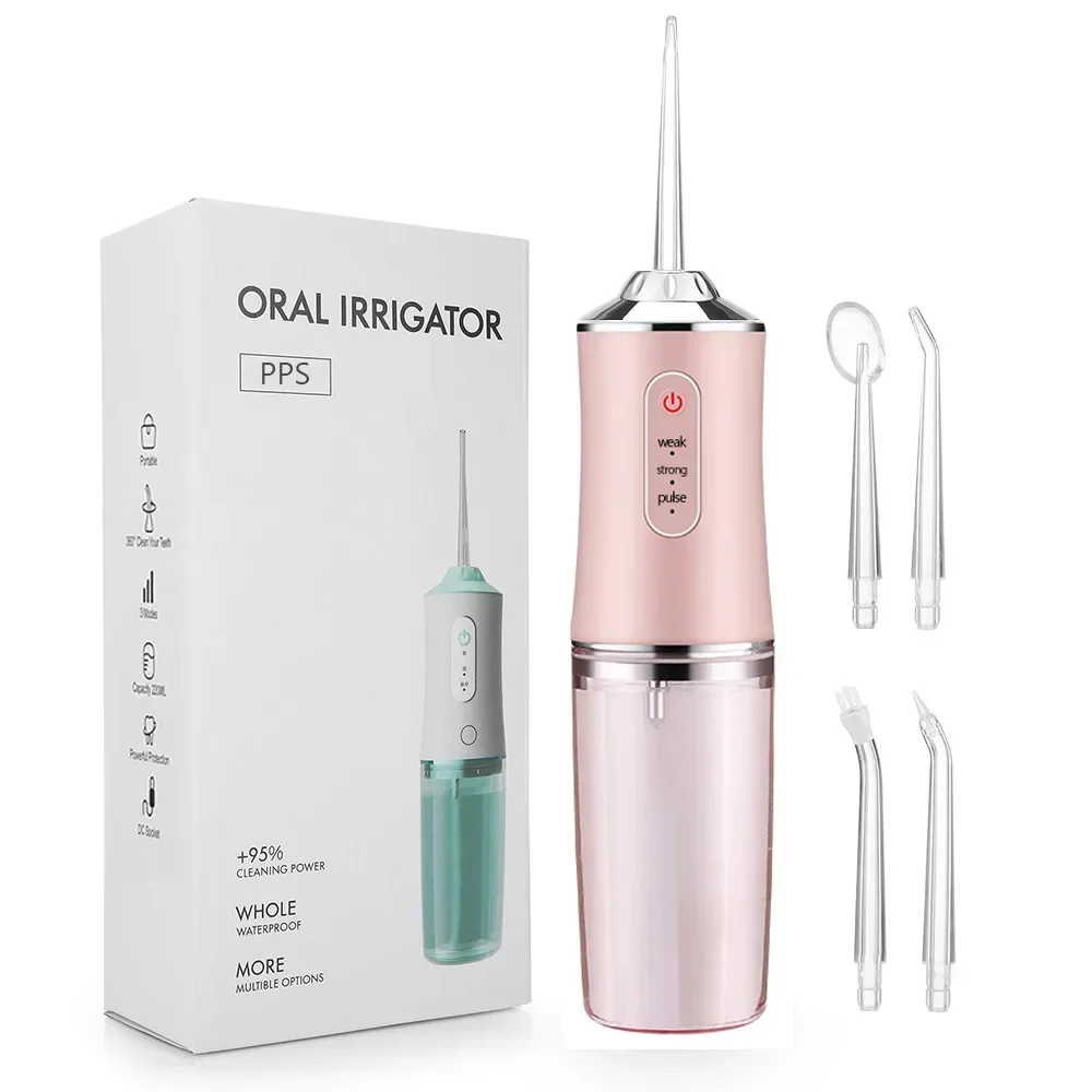 Rechargeable Oral care Irrigators Professionals dentals Waterproofs water flosser  3-Speed Spray Floss Cleaning Device