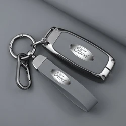 Zinc Alloy Car 3 Buttons Key Case Cover Protector Shell For Ford Territory 2019 2020 2021 2022 2023 2024 Smart Keyless Accessory
