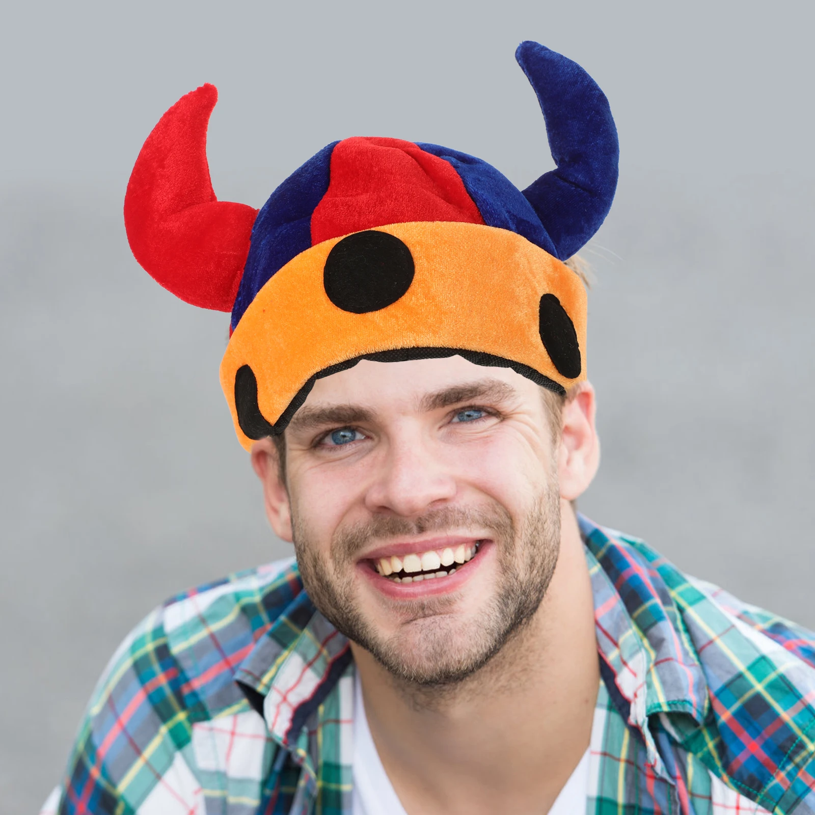 

2Pcs Party Hats Funny Clown Hat Prop Non woven Lightweight One Size Fits Adults Teens Cosplay Carnival Halloween