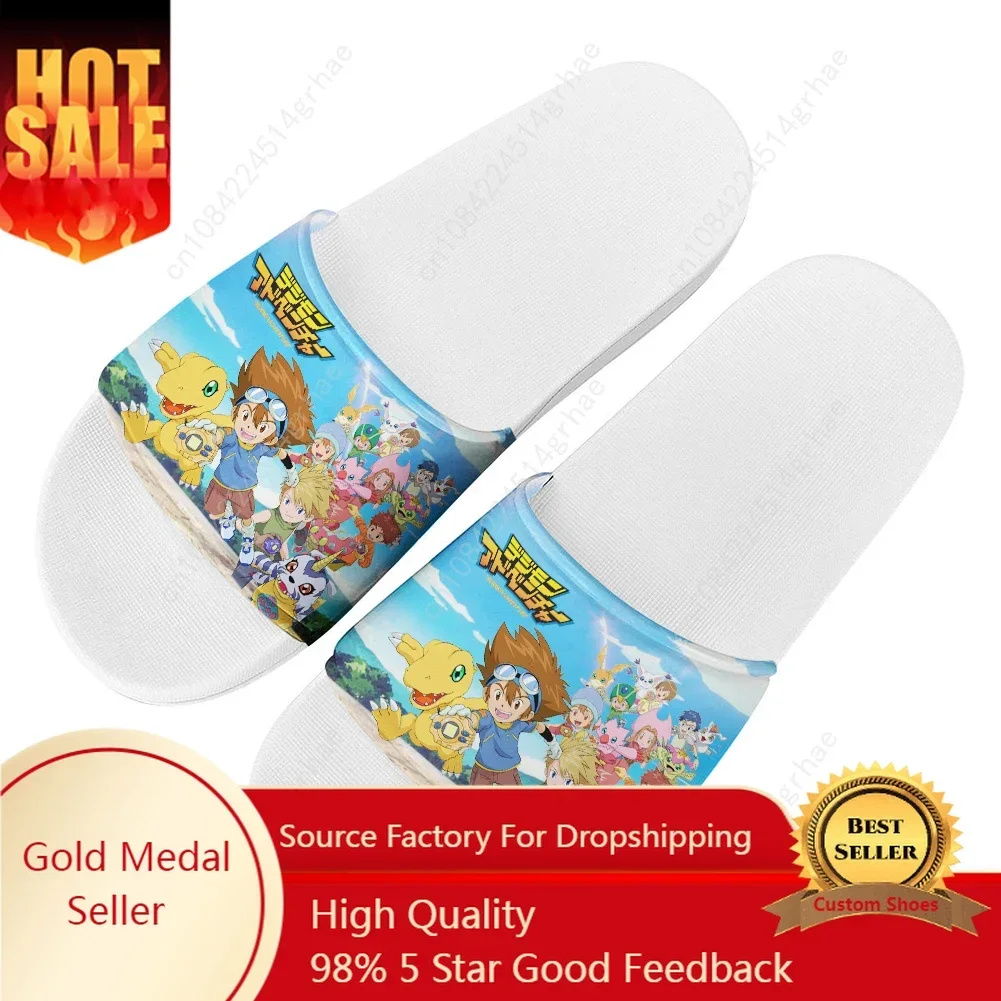 

Digimon Adventure Slippers Home Customized Water Shoes Men Women Teenagers Bathroom Beach Pool Sandals That Can Be Worn Outside