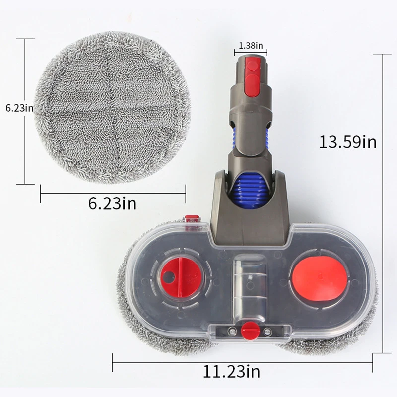 Replacing brush heads For Dyson V7 V8 V10 V11 V15 Vacuum Cleaner Electric Mop Head Rag Cloth With Water Reservoir Attachment