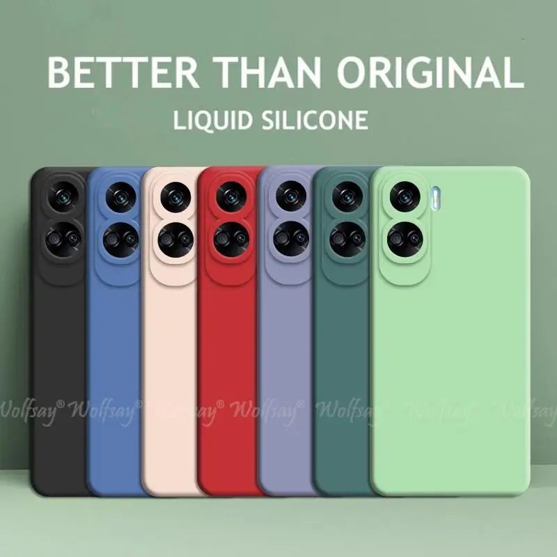 For Honor 90 Lite Case Liquid Silicone Plain Rubber Funda Protector Case For Honor 90 Lite Cover For Honor 90 Lite Case