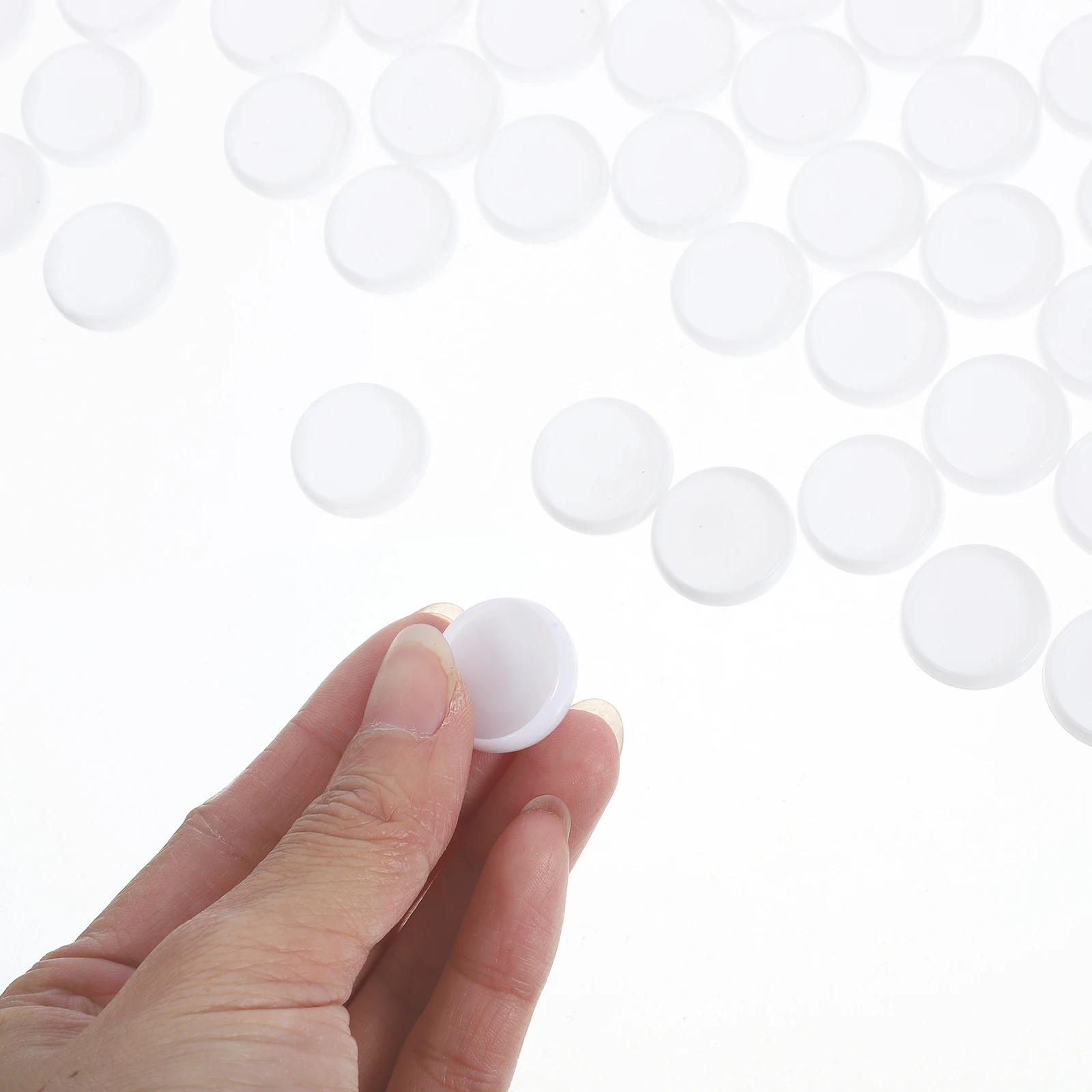 55 قطعة أقراص الموثق الصغيرة DIY بها بنفسك مخطط أبازيم سهلة الوجه فصل الصفحات طويلة الأمد Discbound أقراص الموثق القرص #4