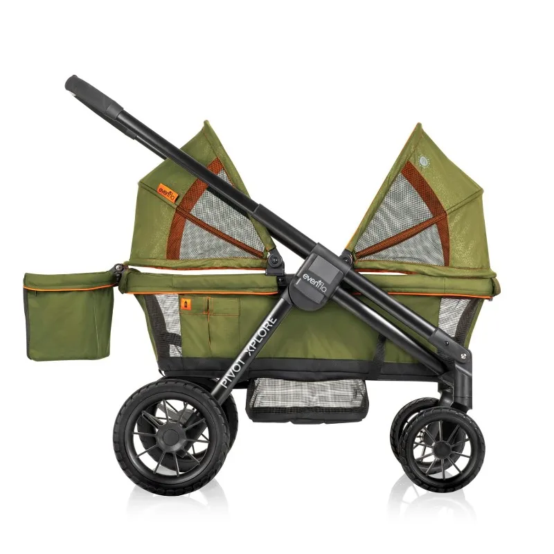 Pivot Xplore Kinderwagen Voor Alle Terreinen (Boswachter Groen)