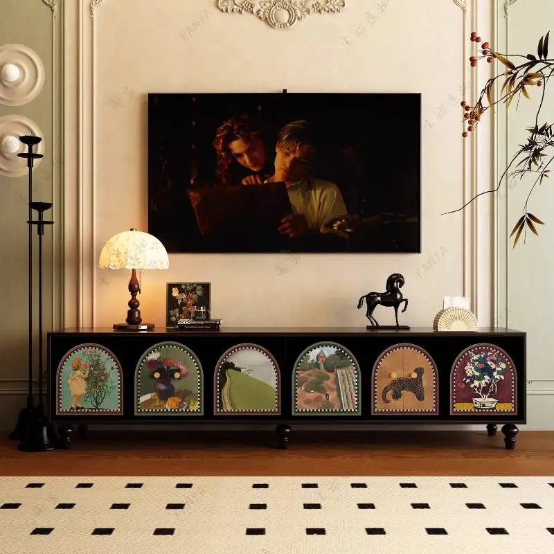 

Sitting Room Vintage Tv Cabinet Decoration Dark Unique Storage Tv Cabinet Apartments Lounges Szafka Pod Telewizor Furniture