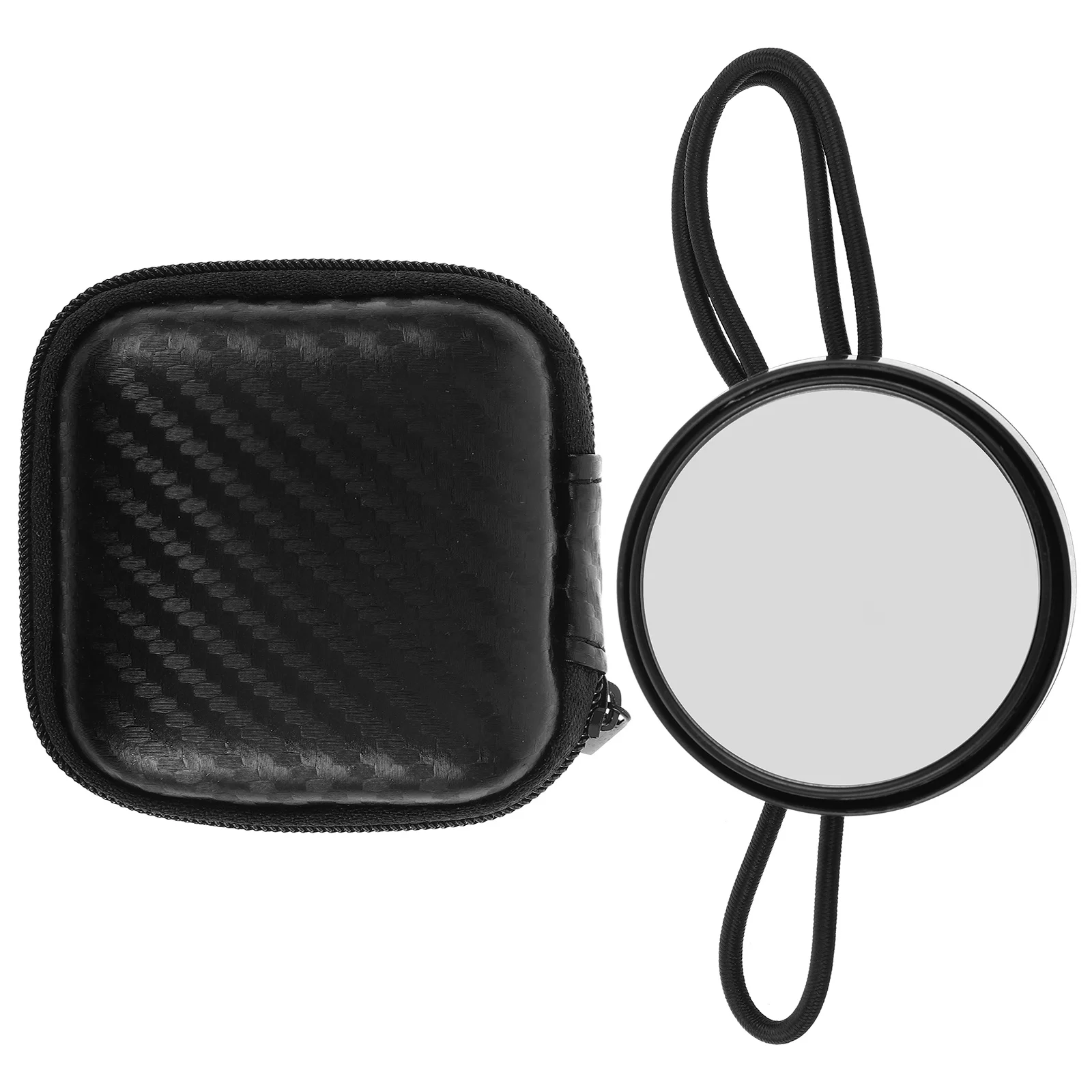 

Diving Convex Rearview Mirror Adjustable Elastic Lanyard Lightweight Round Scuba Underwater Safety Side Mirror