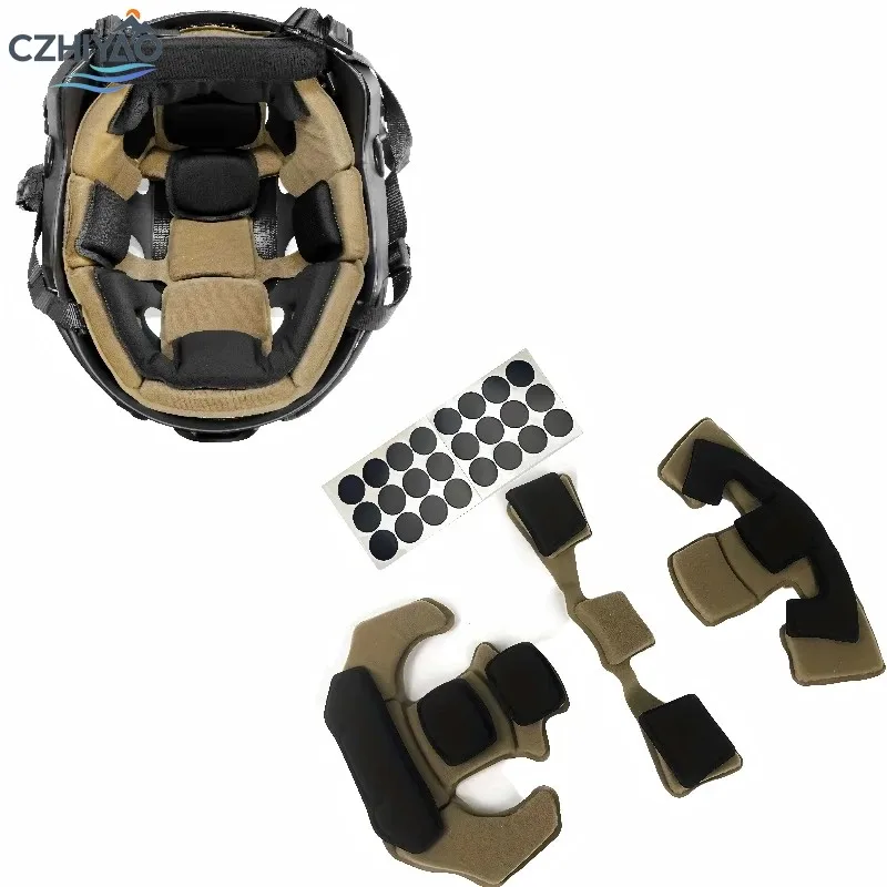 

CZHIYAO 1 pc Tactical Helmet Liner Kit With Memory Foam Padding Replacement Inner System For Enhanced Protection and Stability