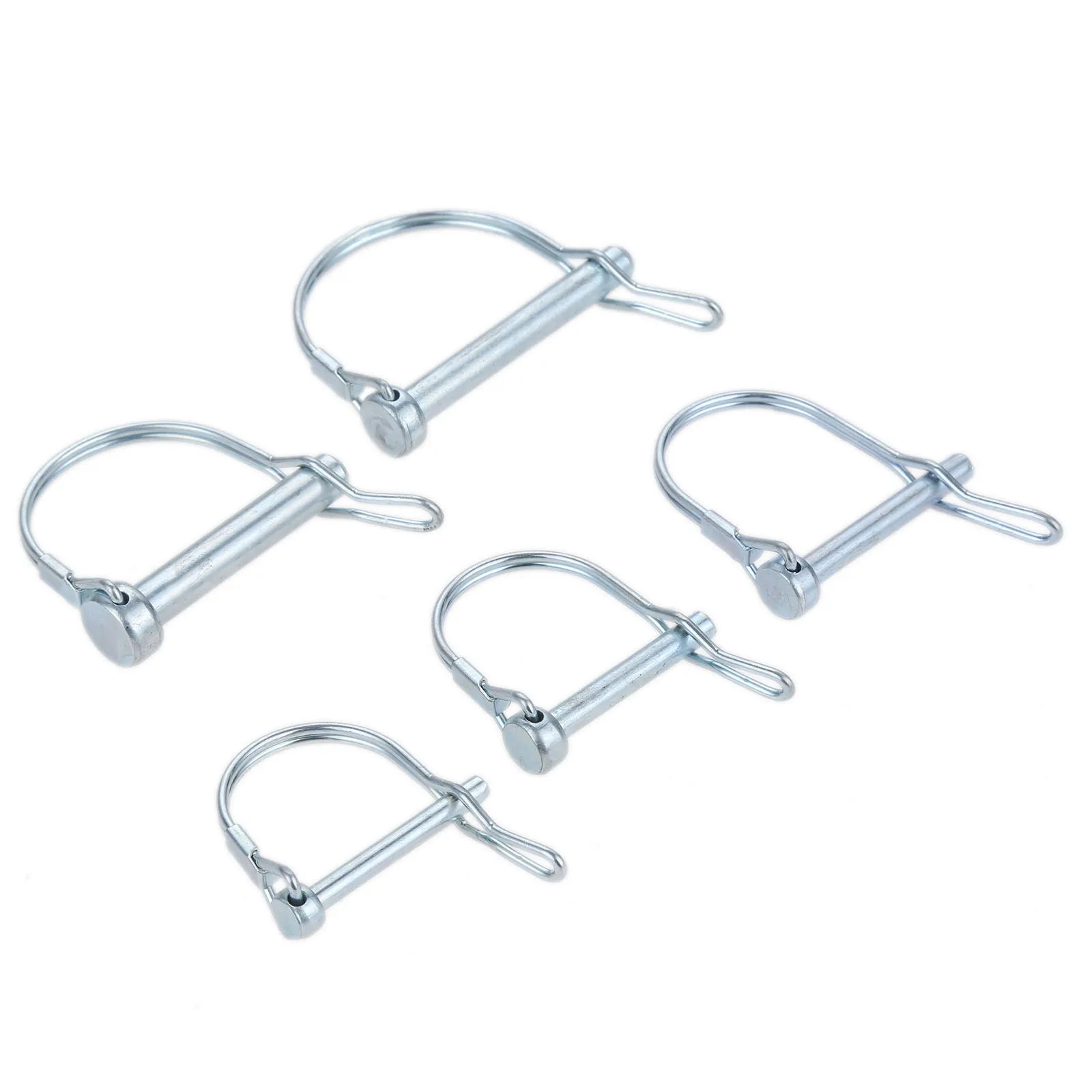 5/2Pcs Quick Lock Release Trailer Truck Coupler Safety Pin Bicycle Stroller Cargo Boat Hitch Hook Clip D Shape Buckle Pin
