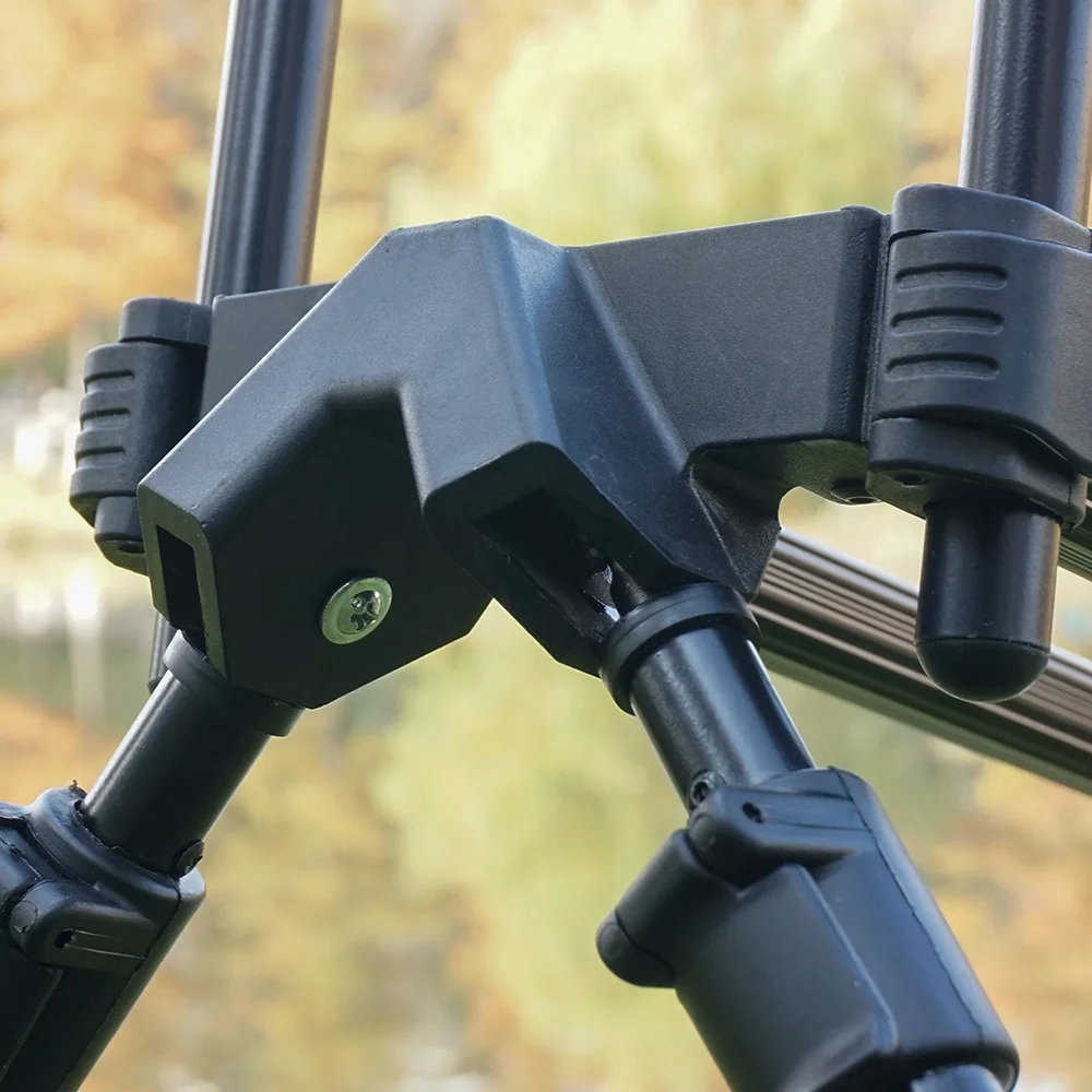 Portable Aluminum Carp Fishing Rod Stand Foldable Telescopic Holder Multi Pole Rack Outdoor Fishing Gear Accessories
