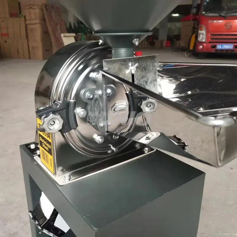 

High Power Electric Feed Mill Dry Cereals Grinder Grain Flour Making Spice Fine Powder For Home Use