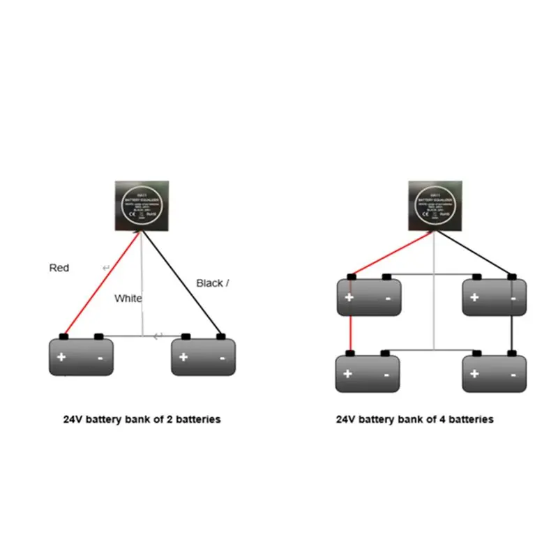 【Shop Now】2X HA11 Battery Equalizer Balancer 24V Battery Balancer Equalizer For 2X12v With BT Monitoring