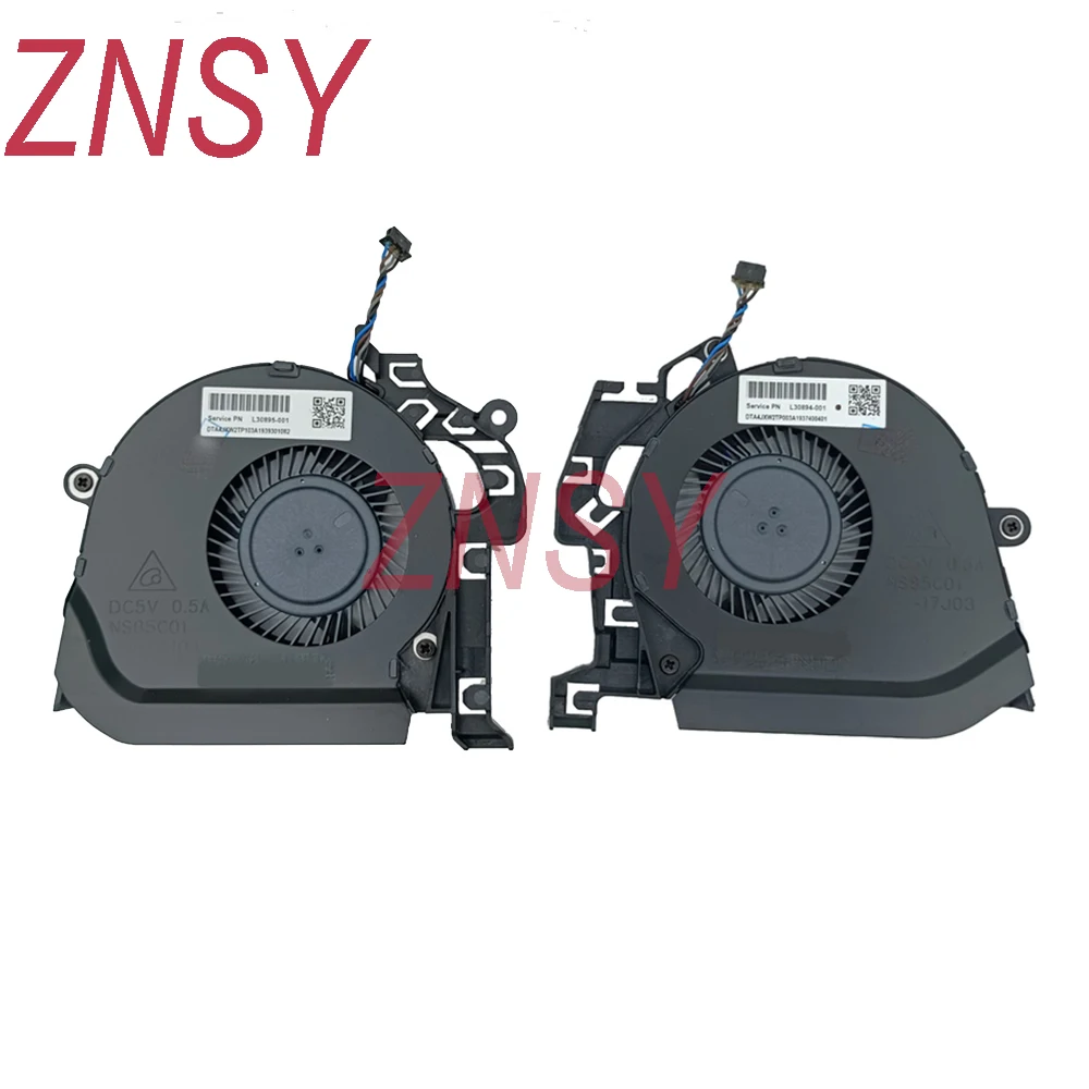 CPU GPU Cooling Fan For HP ZBook Studio 15 G5 G6 15G6 L30894 L30895-001 NS85C01-17J03 17J04 Notebook Cooler Radiator Fans Parts