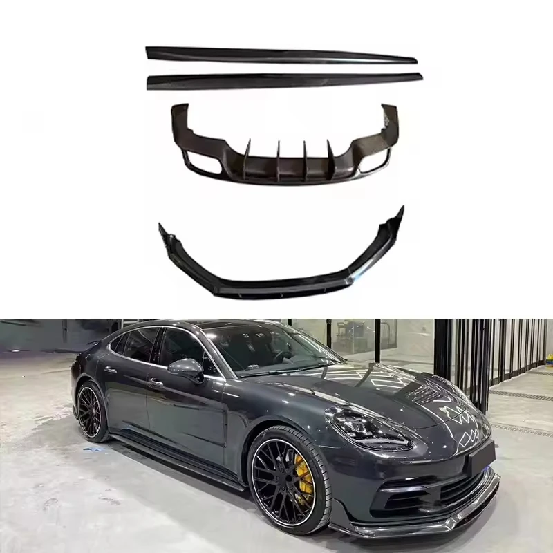 

Carbon Fiber Fibre Body Kit Front Rear Lip Diffuser Side Skirt for Porsche Paramera 971 2018-2023 Bodykit Ture Factory Fitment