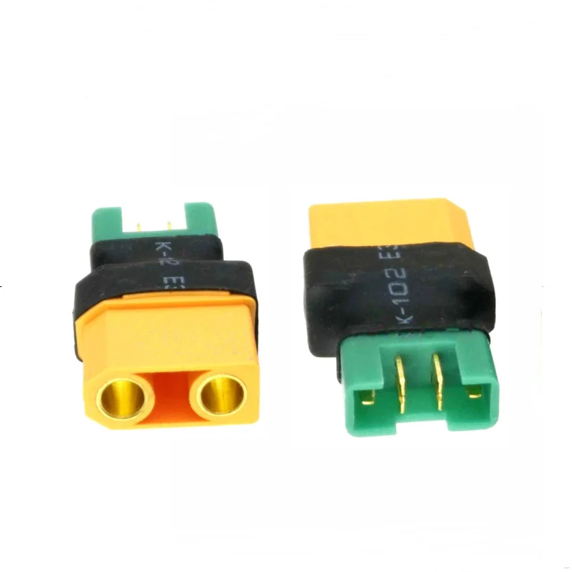 2Pcs XT90 Male Female to XT30 XT60 MPX EC3 EC5 Deans Style Male Female Connector No Wire Adapter for RC FPV Battery Charging ESC