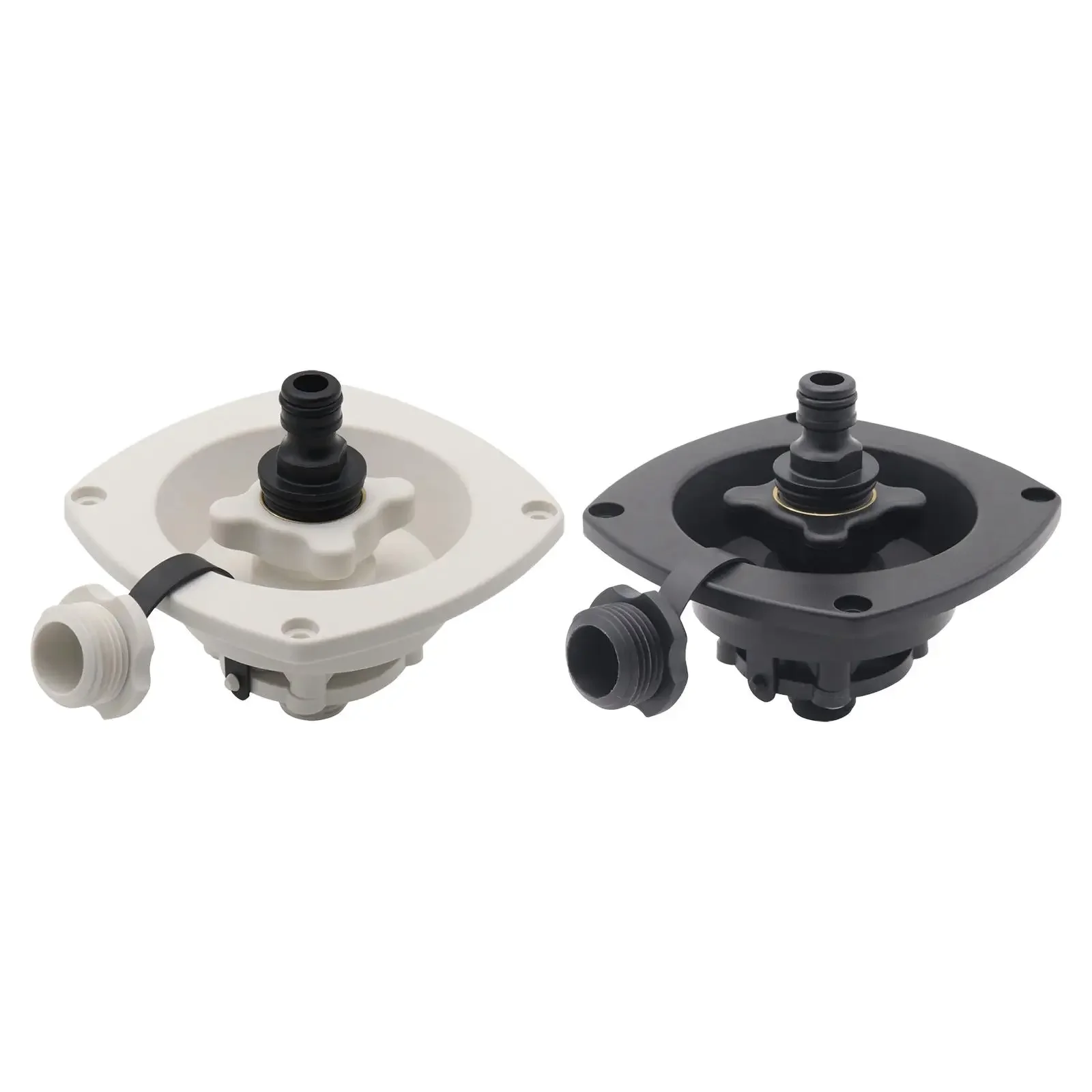 For Caravans RV Marine Water Inlet Filler Cap Wall Mount ,Trailer Fill Dish ,RV Water Fill Inlet Built in Water Stop Valve