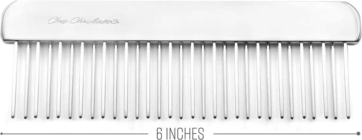 

Профессиональная расческа для груминга собак с зубьями разной длины, 6-дюймовая, для легкого распутывания шерсти