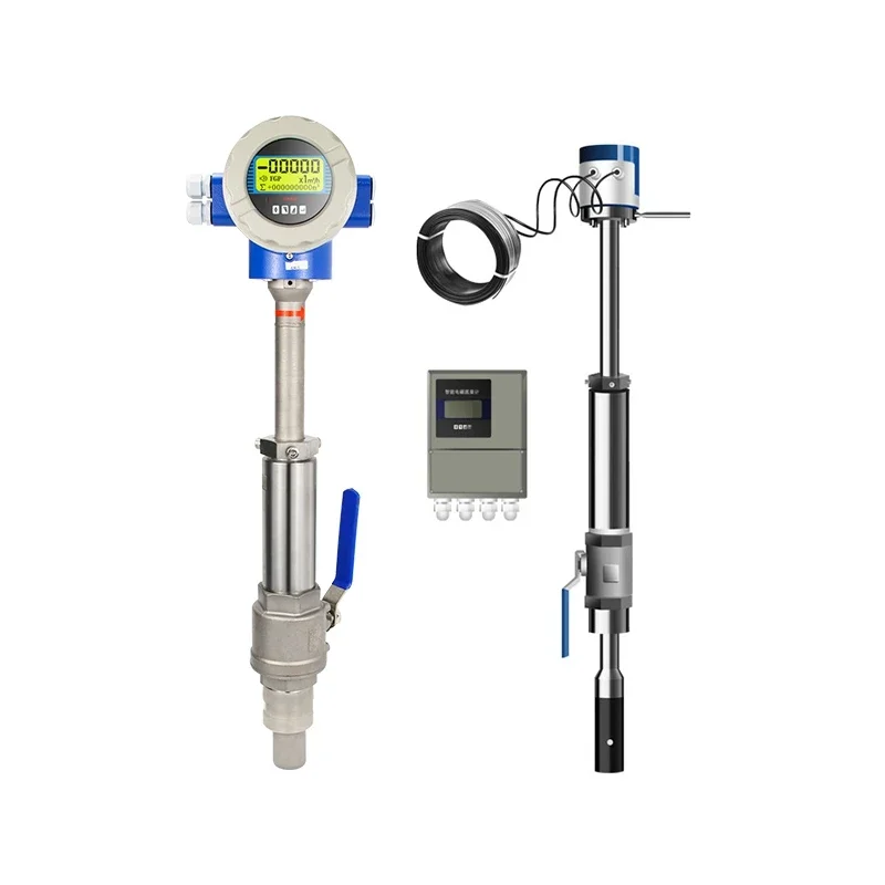 DN150 DN2000 Liquid sewage flow meter Plug-in electromagnetic flowmeter