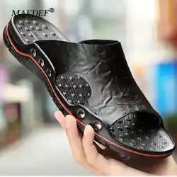 MAEDEF Summer 2024 New Men Slippers Soft Outdoor Slides High Quality Soft Comfortable Lightweight Beach Shoes Outdoor Man Shoes