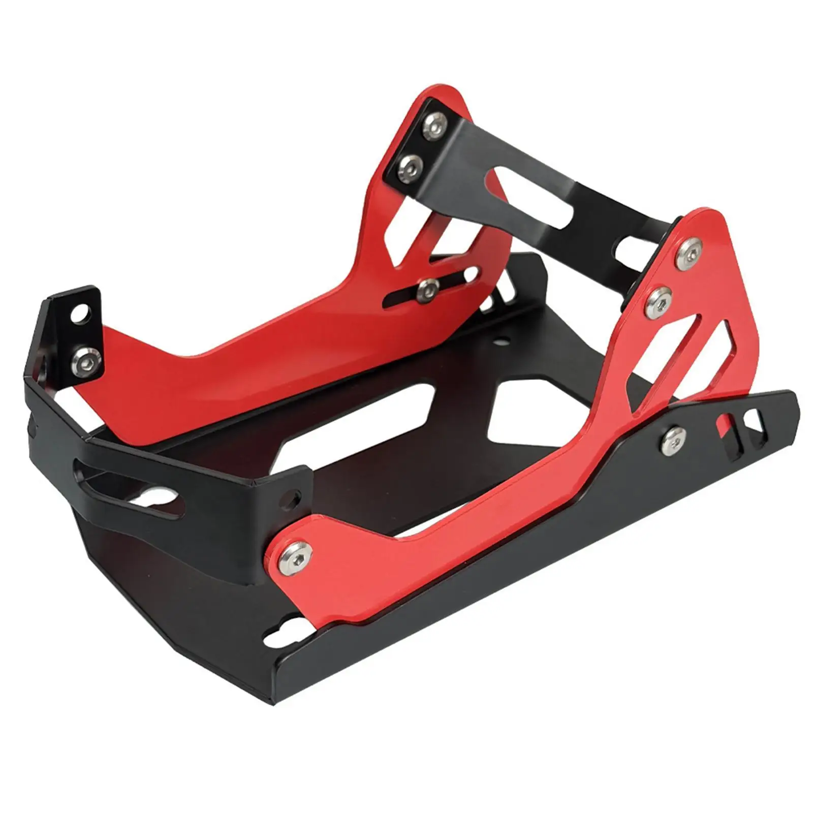 Foldable Motorcycle Wheel Chock Compact Front Tire Stand Iron Frame for Trailer Accessories Parts