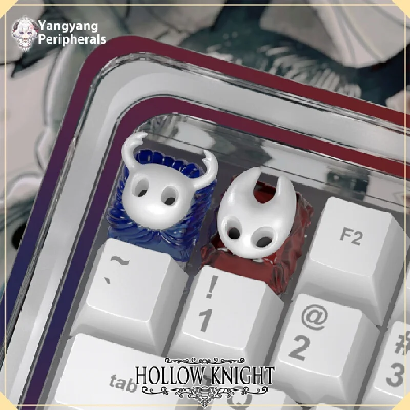 Artisan Hollow Knight Keycap - Chaveiro de resina 3D feito à mão, teclado mecânico personalizado, presente para jogador, o melhor presente para um amigo