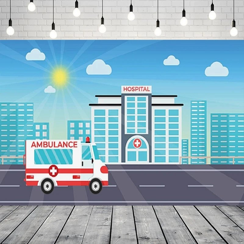 

Фон для фотосъемки с героями мультфильмов, скорая помощь, вертолет, медсестра, школа, доктор, офис, медсестра, выпускной вечер, фон на стену