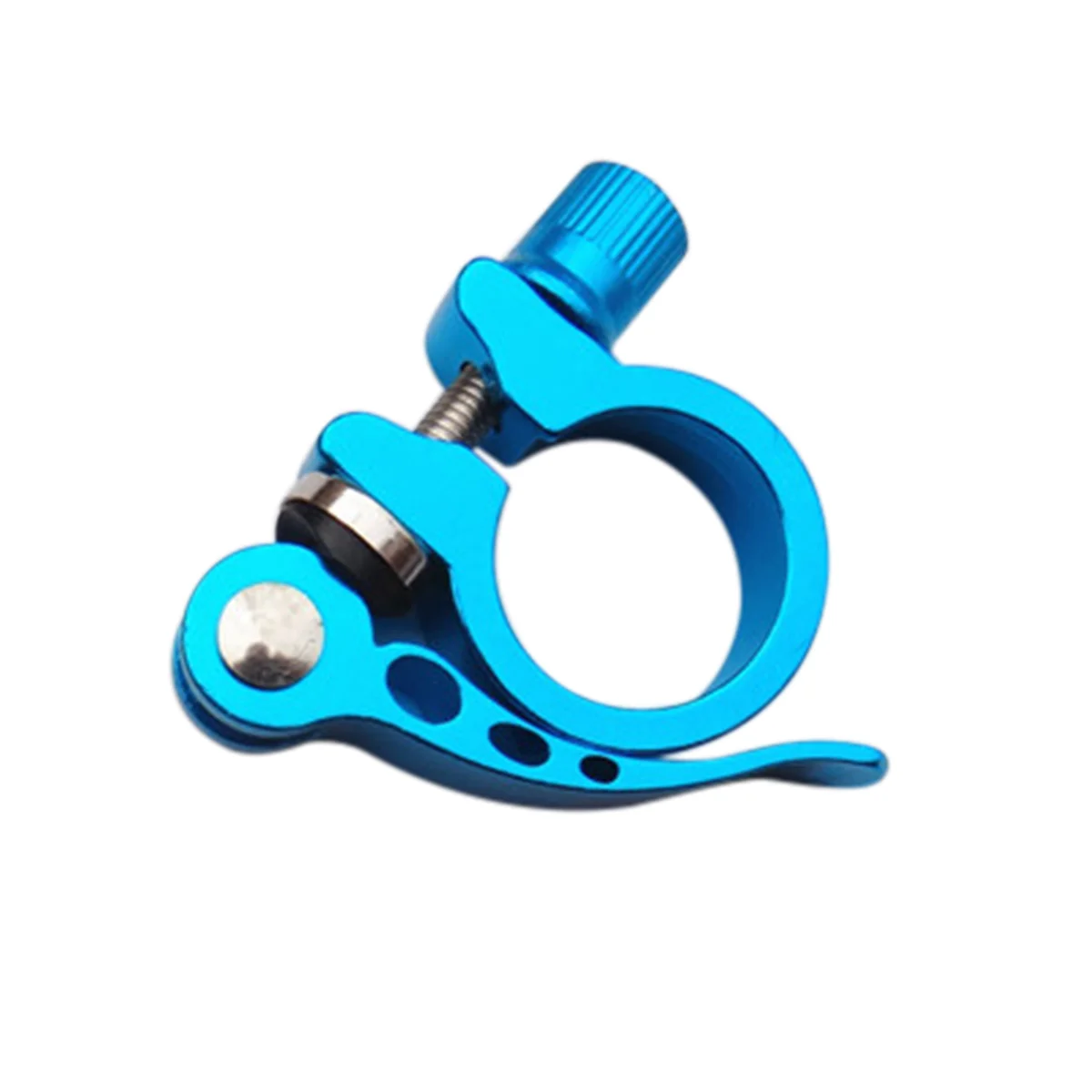 286mm Aluminum Alloy Cycling Bike Quick Release Seatpost Clamp (Blue) Bike Seatpost Clamp Road Bike Seatpost Clamp