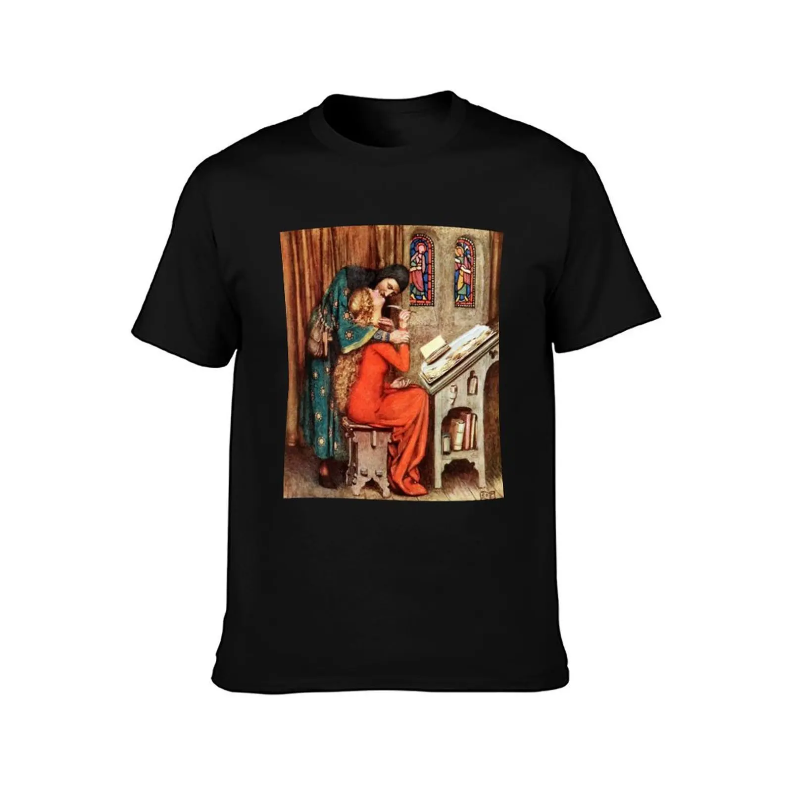 Heloise and Abelard - Eleanor Fortescue Brickdale T-Shirt Ultra Soft Breathable Tee Top T-Shirt