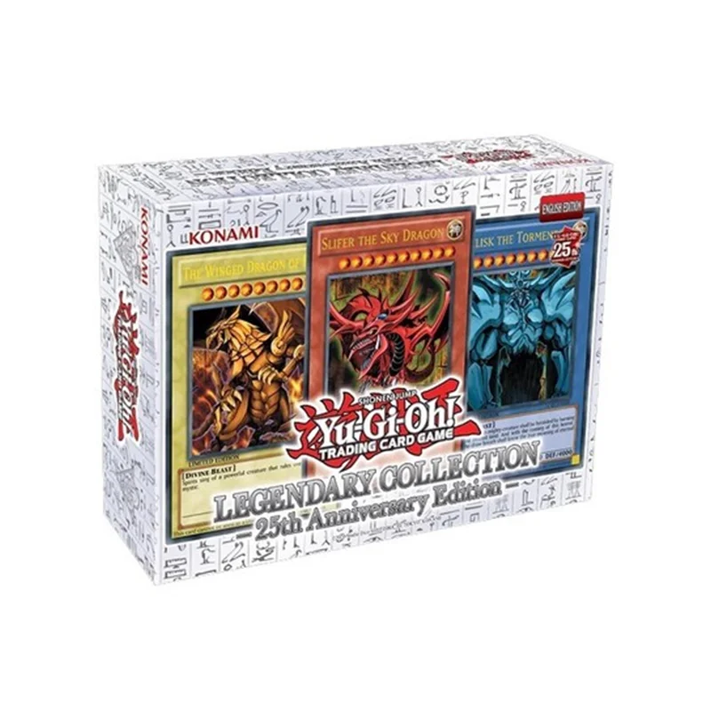 

YuGiOh Genuine Official Card TCG 25 anniversary Card Of God Blue-Eyes White Dragon box-packed English version LC01 In shelf