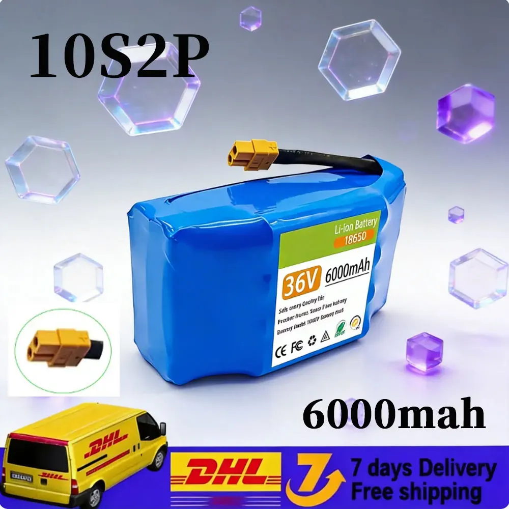 36V 10S2P 12000mAh 36V Lithium-ion batterij voor elektrische scooter 18650 42V 18650 Auto-balancerende batterij voor elektrisch voertuig - afbeelding 2
