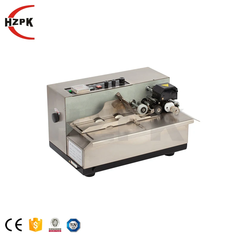 HZPK MY-380F Semi Auto Carton Paper Plastic Bag Solid Ink Batch Code Machine Expiry Date