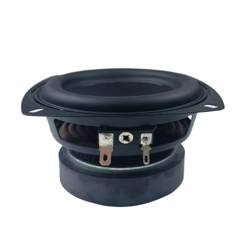 SOTAMIA 1 Buah Speaker Woofer Jarak Menengah 4 Inci 4 Ohm 25W Speaker Tahan Air Bass Pengeras Suara Audio HIFI Stroke Panjang Frekuensi Rendah