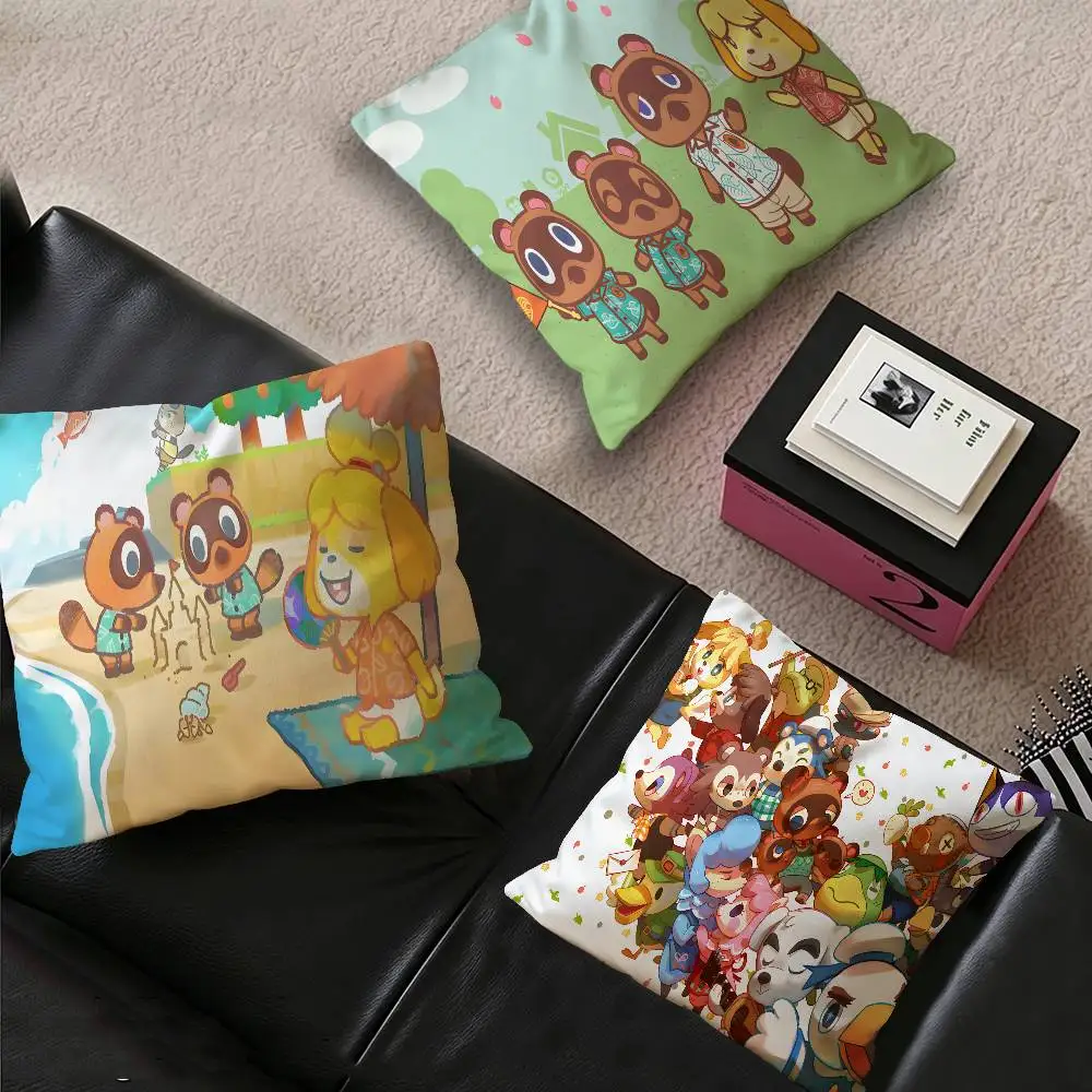 Animal C-Crossing Cushion Cover Inches Farmhouse Decor Home Throw Pillow Covers for Couch Decorations