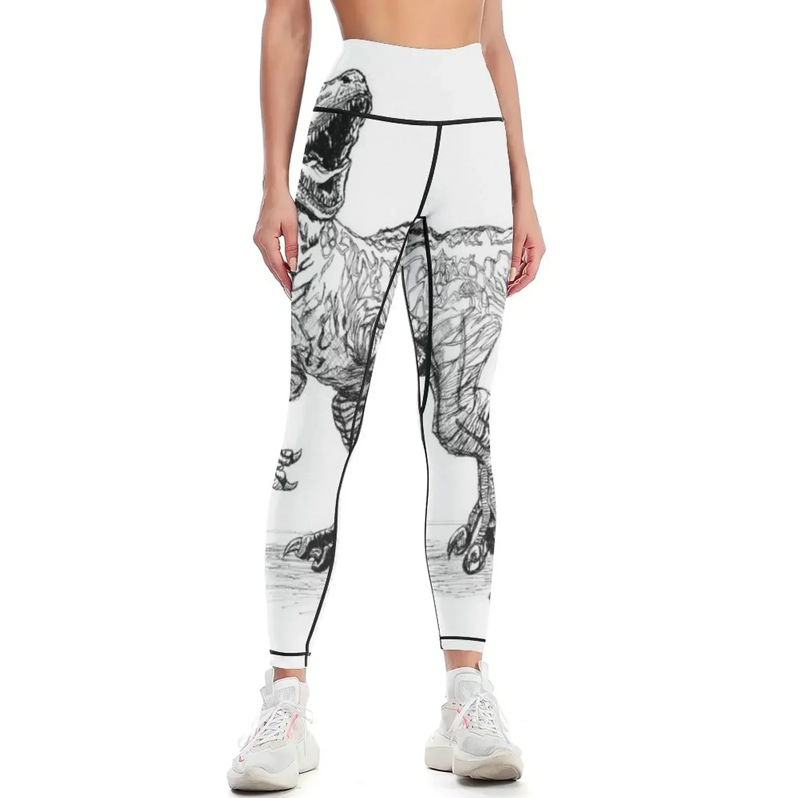 

Blue the Raptor - Dinosaur Leggings Women's fitness sports for sports woman gym for fitness Womens Leggings