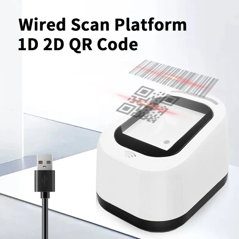 Hand free 2D Barcode Scanner Payment Box Solution for Supermarkets Restaurants