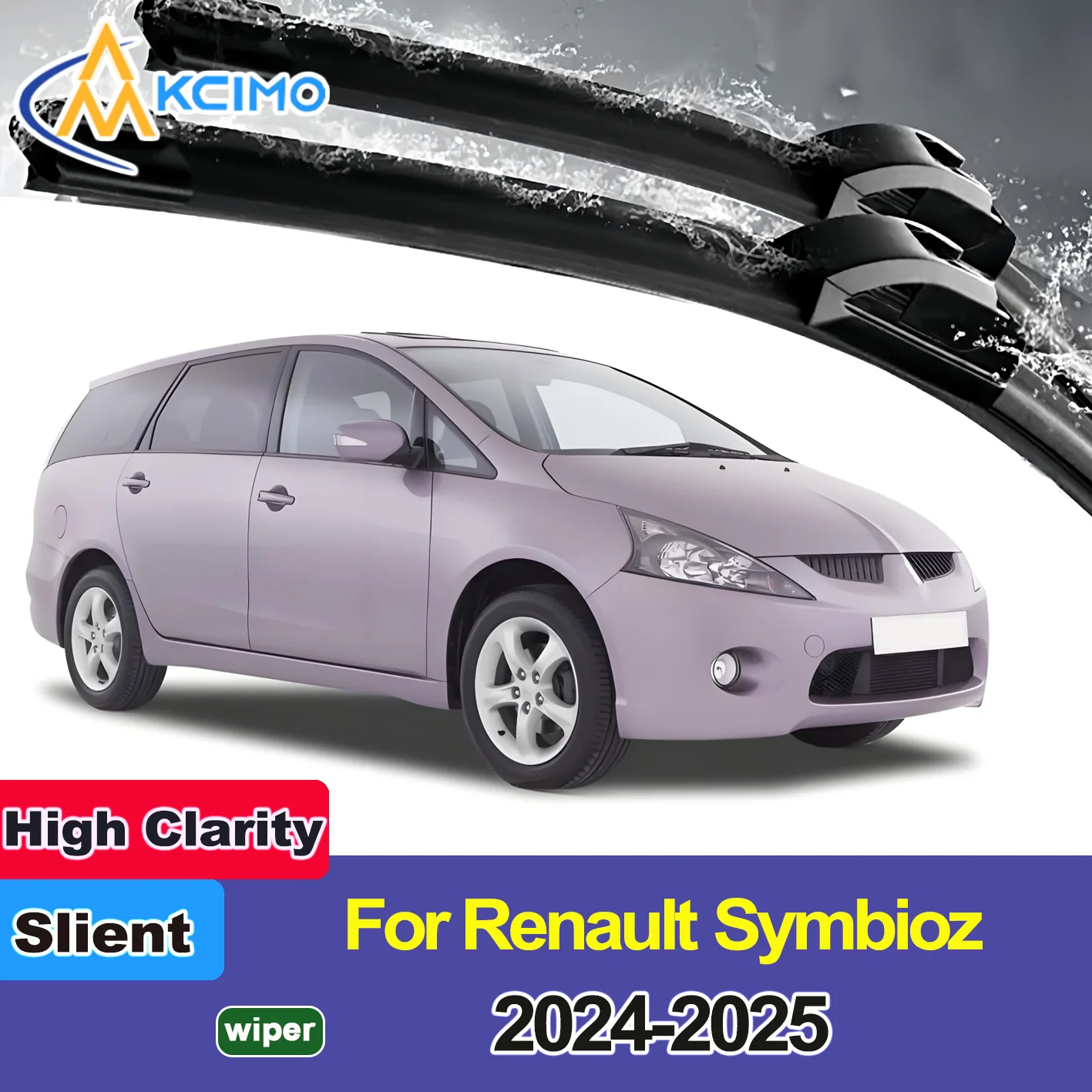 

2PCS New Front Windshield Wiper Blade for Renault Symbioz 2024-2025 Mitsubishi Grandis Front Windshield Auto Wipers Blade Brush